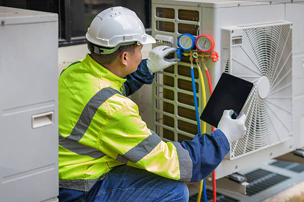 Professional Hvac Installation technician working in Alpine, NJ